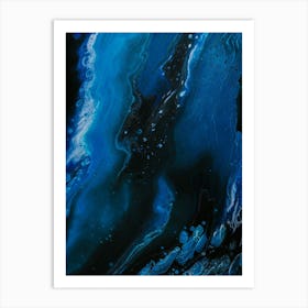 Abstract Blue Painting 2 Art Print