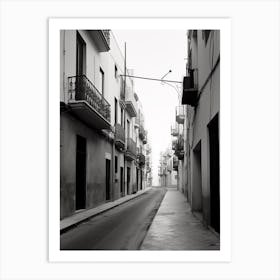 Cadiz, Spain, Black And White Old Photo 1 Art Print