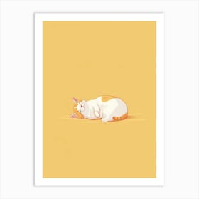 Cute Cat Wallpaper Art Print