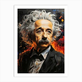 Albert Einstein 5 Art Print