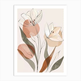 Abstract Floral Design Art Print