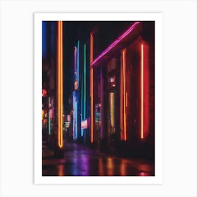 Neon Lights 1 (2) Art Print