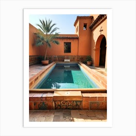 Mediterranean Pool Art Print