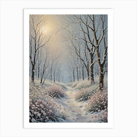 Snowy Path 1 Art Print