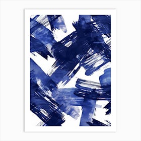 Abstract Brush Strokes 10 Art Print