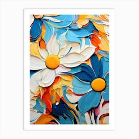 Abstract Flower Painting 29 Art Print