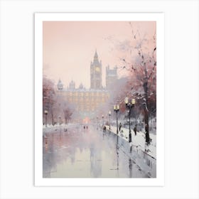 Dreamy Winter Painting London United Kingdom 3 Art Print