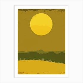 Sunset In The Countryside 1 Art Print