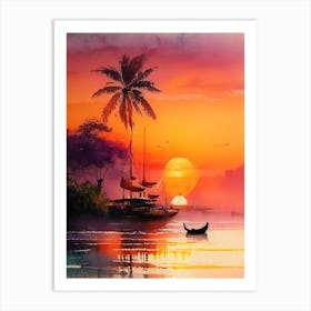 The Jimbaran Watercolour Art Print