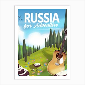 Russia For Adventure Travel poster Art Print