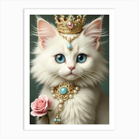 Princess Cat 3 Art Print