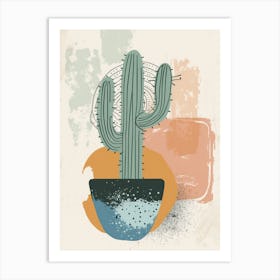 Cactus In A Pot Art Print