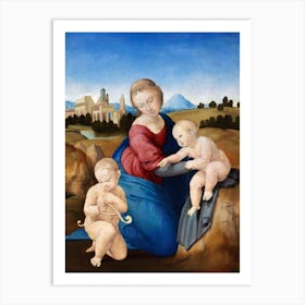 Madonna And Child With The Infant Saint John, Raphael Art Print