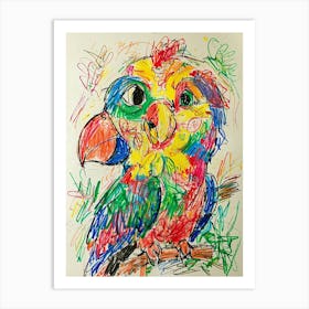 Colorful Parrot 10 Art Print