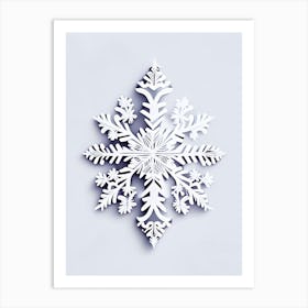 Frozen, Snowflakes, Marker Art 3 Art Print