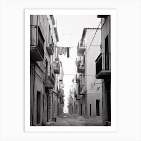 Gaeta, Italy, Black And White Photography 4 Art Print