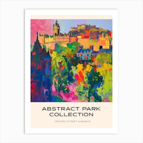 Abstract Park Collection Poster Princes Street Gardens Edinburgh Scotland 1 Art Print