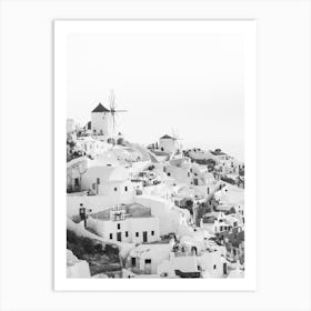 Santorini Greece Cityscape Art Print