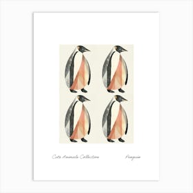 Cute Animals Collection Penguin 3 Art Print