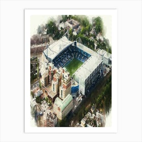 Chelsea London Stadium Art Print