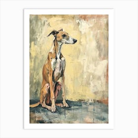 Greyhound Acrylic Painting 5 Art Print