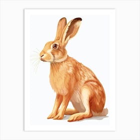 Belgian Hare Kids Illustration 4 Art Print