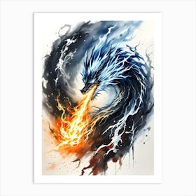 Blaze Of The Sky. Dragon Art Print