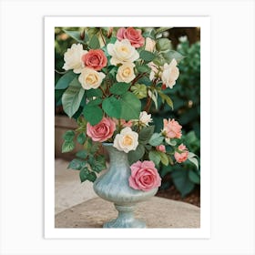 Roses In A Vase 1 Art Print