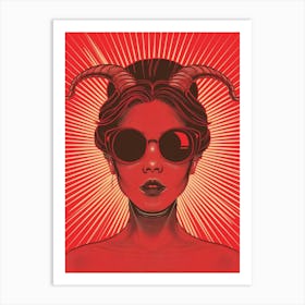 Devil Woman Art Print