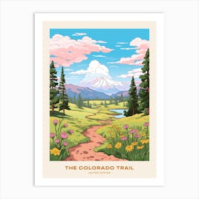 The Colorado Trail Usa 1 Hike Poster Art Print