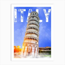 Leaning Tower Of Pisa Art Print