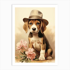 Beagle Puppy Art Print