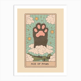 Ace Of Paws Art Print