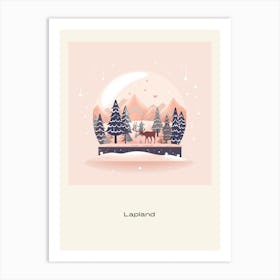 Lapland Finland 3 Snowglobe Poster Art Print