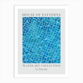 House Of Patterns La Piscine Water 8 Art Print
