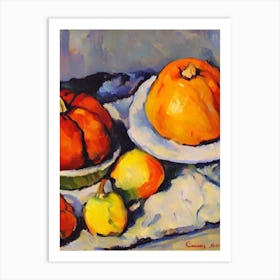 Acorn Squash 3 Cezanne Style vegetable Art Print