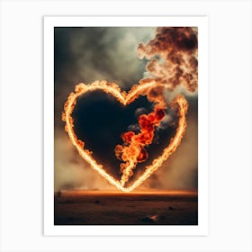 Heart Of Fire Art Print