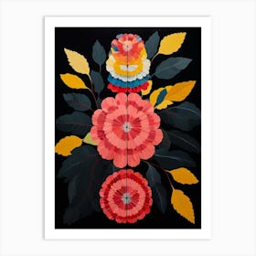 Celosia 2 Hilma Af Klint Inspired Flower Illustration Art Print