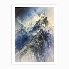 Mountain Peaks 1 Art Print