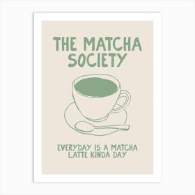 Matcha Society Art Print