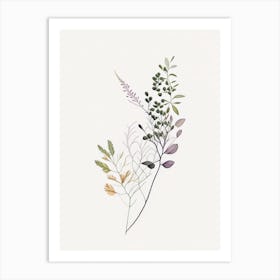 Thyme Leaf Abstract 6 Art Print