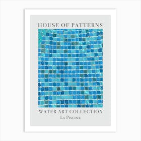 House Of Patterns La Piscine Water 5 Art Print