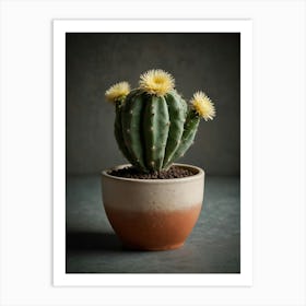 Cactus In A Pot Art Print