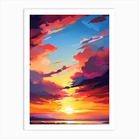 Sunset Painting 1 Art Print