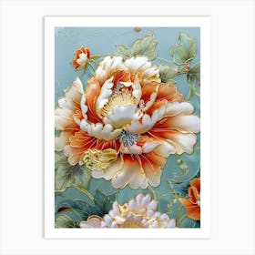 Peony Painting 6 Art Print