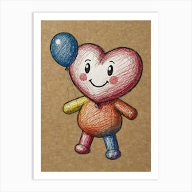 Heart Balloon 13 Art Print