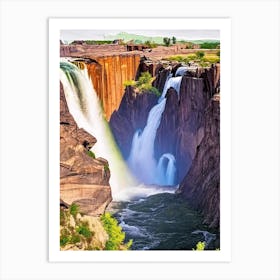 Shoshone Falls, United States Majestic, Beautiful & Classic (2) Art Print