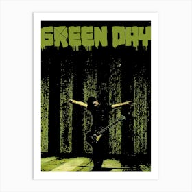 Green Day band music punk 4 Art Print