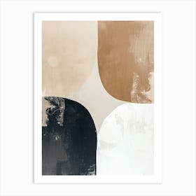 Silhouettes In Stillness Minimalist Style Art Print