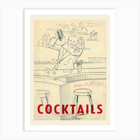 Cocktails Jean Lupoiu Art Print